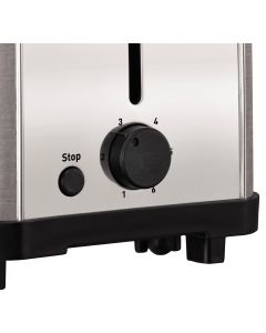 Tostadora Classic de 2 ranuras largas de acero inoxidable Moulinex