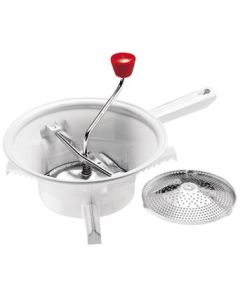 Moulinex K10121 picadora manual de alimentos Rojo, Acero inoxidable, Blanco