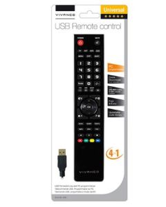 Vivanco 37600 mando a distancia DTC, DTT, DTV, DVD/Blu-ray, DVDR-HDD, DVR, Sistema de cine en casa, PC, SAT, STB, TV, Receptor de televisión, VCR Botones
