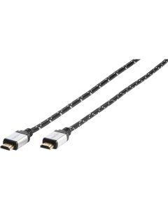 Vivanco 42200 cable HDMI 1,2 m HDMI tipo A (Estándar) Negro, Plata