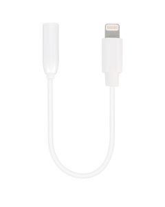 Vivanco ACAVVLIGHTN35 01W cable de teléfono móvil Blanco 0,1 m 3,5mm Lightning