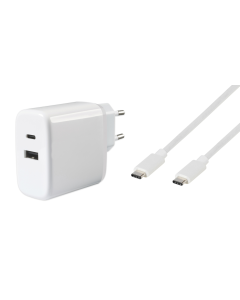 Vivanco Super Fast Dual Charger Set Universal Blanco Corriente alterna Interior