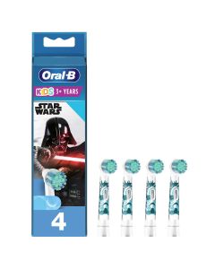 Oral-B Kids Cepillo eléctrico Cabezales Diseñado Por Braun, 4 Cabezales, Apto Para Niños Mayores De 3 años