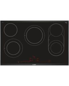 Placa vitrocerámica Bosch PKM875DP1D Serie 8 Negro, Acero inoxidable Integrado 5 zona(s)