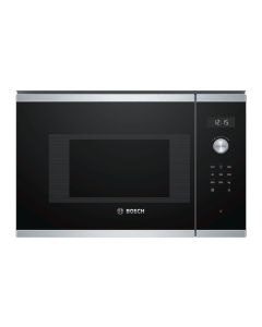 Bosch Serie 6 BFL524MS0 microondas Integrado Solo microondas 20 L 800 W Negro, Acero inoxidable