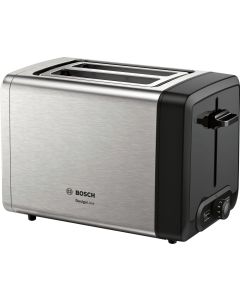 Bosch TAT4P420 tostadora 2 rebanada(s) 970 W Negro, Acero inoxidable
