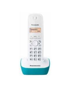 Panasonic KX-TG1611 Teléfono DECT Identificador de llamadas Turquesa, Blanco