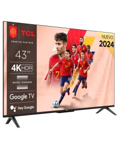 Televisor TCL  43" 4K HDR TV con Google TV and Game Master 2.0 43P61B
