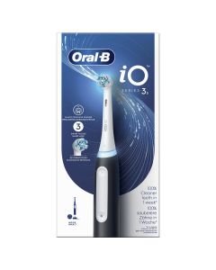 Oral-B iO 3S Cepillo De Dientes Eléctrico, Con 1 Cabezal, Diseñado Por Braun Negro
