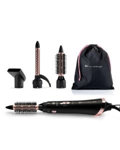 Bellissima 11886 Utensilio de peinado Cepillo de aire caliente Caliente Negro, Rosa 800 W 1,8 m