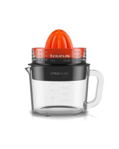 Taurus Citrus Glass prensa de cítricos eléctricos 1 L 30 W Negro, Rojo, Transparente