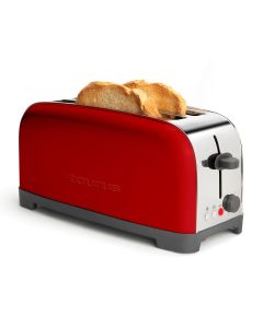 Taurus Vintage Red 6 2 rebanada(s) 1400 W Rojo, Acero inoxidable
