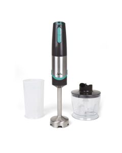 JATA JEBT1790 licuadora Batidora de inmersión 800 W Negro, Azul, Acero inoxidable