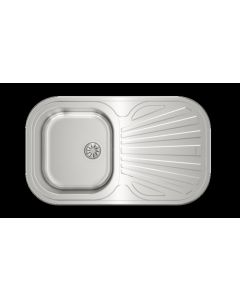 Teka Stylo 1C 1E Lavabo sobre-encimera Rectangular Acero inoxidable