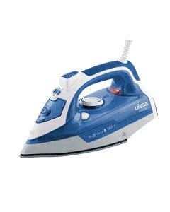 Ufesa PV3280 Plancha vapor-seco Suela de cerámica 2800 W Azul, Blanco