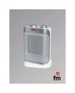 FM Calefacción TC-1900 calefactor eléctrico Interior Gris, Blanco 1800 W Ventilador eléctrico