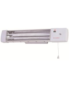 FM Calefacción 1502-C calefactor eléctrico Blanco 1200 W Calefactor eléctrico de cuarzo