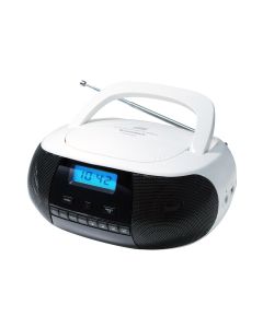 Sunstech CRUSM400 Digital 2 W FM, PLL Negro, Blanco Reproducción MP3