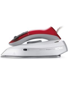 Solac Viaggio Pro Plancha vapor-seco Suela de acero inoxidable 1100 W Gris, Rojo