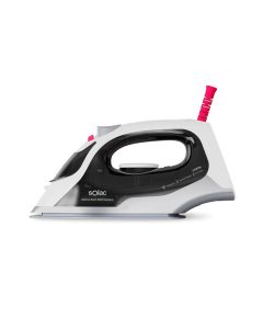 Solac PV2400 Plancha a vapor Suela de cerámica 2400 W Negro, Blanco