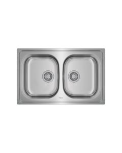 Teka 115040007 fregadero Lavabo sobre-encimera Rectangular Acero inoxidable