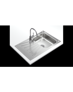 Teka STARBRIGHT 45 E-XP 1C 1E Lavabo sobre-encimera Rectangular Acero inoxidable