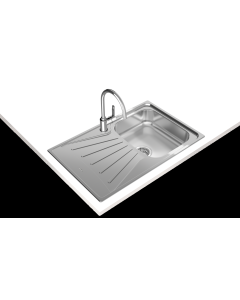 Teka STARBRIGHT 45 E-XP 1C 1E Lavabo sobre-encimera Rectangular Acero inoxidable