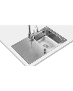 Teka TEKAWAY UNIVERSE 45 T-XP 1C 1E REV Lavabo sobre-encimera Rectangular Acero inoxidable