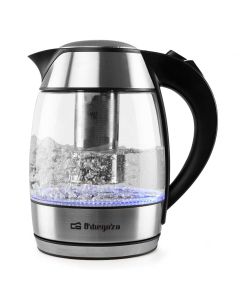 Orbegozo KT 6040 tetera eléctrica 1,8 L 2200 W Negro, Acero inoxidable
