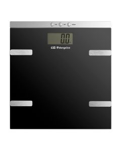 Orbegozo PB 2232 Rectángulo Negro, Plata Báscula personal electrónica