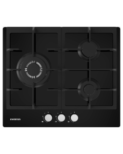 Infiniton GG-331 hobs Negro Integrado 60 cm Encimera de gas 3 zona(s)