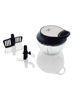 JATA Master Cut Pro picadora manual de alimentos Negro, Transparente