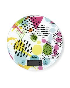 JATA HBAL7240 báscula de cocina Multicolor Encimera Alrededor Báscula electrónica de cocina