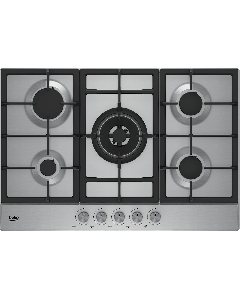 Placa de gas Beko HIAW 75225 SL  Negro Inox 75 cm Encimera 5 zonas
