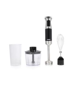 Princess 221222 0,7 L Batidora de inmersión 1000 W Negro, Acero inoxidable, Transparente