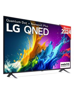 Televisor LG 55" QNED 4K con Smart TV WebOS24 serie QNED80