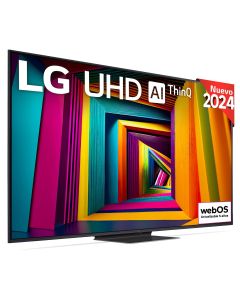 Televisor LG UHD 4K 65" con Smart TV WebOS24 serie UT91