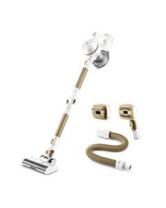 Ufesa U3 Digital Pet Aspiradora escoba 2 en 1 Batería Secar Sin bolsa 0,8 L Oro, Blanco 2,2 Ah