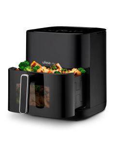 Ufesa Parrot 6L Sencillo 1800 W Freidora de aire caliente Negro