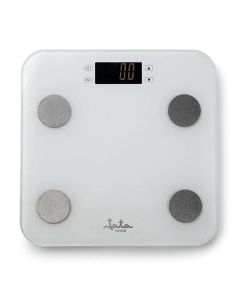 JATA HBAS1501 báscula de baño Rectángulo Gris, Blanco Báscula personal electrónica