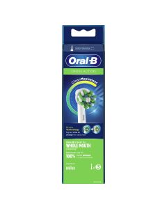 Oral-B CrossAction Cabezales De Recambio Con Tecnología CleanMaximiser, Pack De 3
