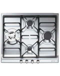 Placa de gas Smeg SER60SGH3 hobs Acero inoxidable Integrado Encimera 4 zona(s)