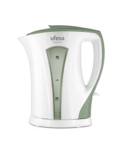 Ufesa Nyassa 1.7L tetera eléctrica 1,7 L 2200 W Verde, Blanco