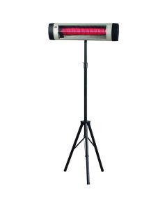 FM Calefacción EP-3000 calefactor eléctrico Negro, Plata 2000 W Calefactor eléctrico infrarrojo