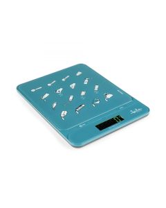 JATA HBAL1204 báscula de cocina Azul Encimera Rectángulo Báscula electrónica de cocina