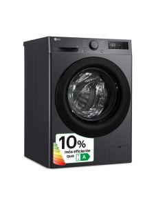 Lavadora carga frontal LG 9 kg 1400 rpm A serie 500 inox grafito F4WR5009A6M A