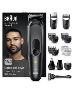 Afeitadora BRAUN MGK7470 100 min Sin cables A prueba de agua Negro