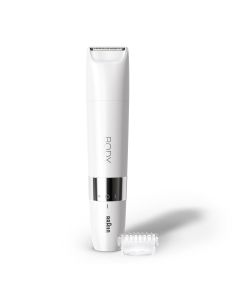 Braun Body Mini Recortadora BS1000, Depiladora Corporal Eléctrica Para Mujer Y Hombre, Depilación De Precisión Para Ingles, Axilas, Pecho, Rápida Y Fácil, En Seco Y Mojado, Con Peine De Recorte, Perfecta Para Llevar, Blanco