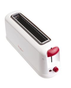 Tostador Principio con ranura larga en blanco/rojo moulinex