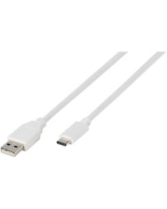 Vivanco DCVVUSBC20A12W cable USB 1,2 m USB C USB A Blanco